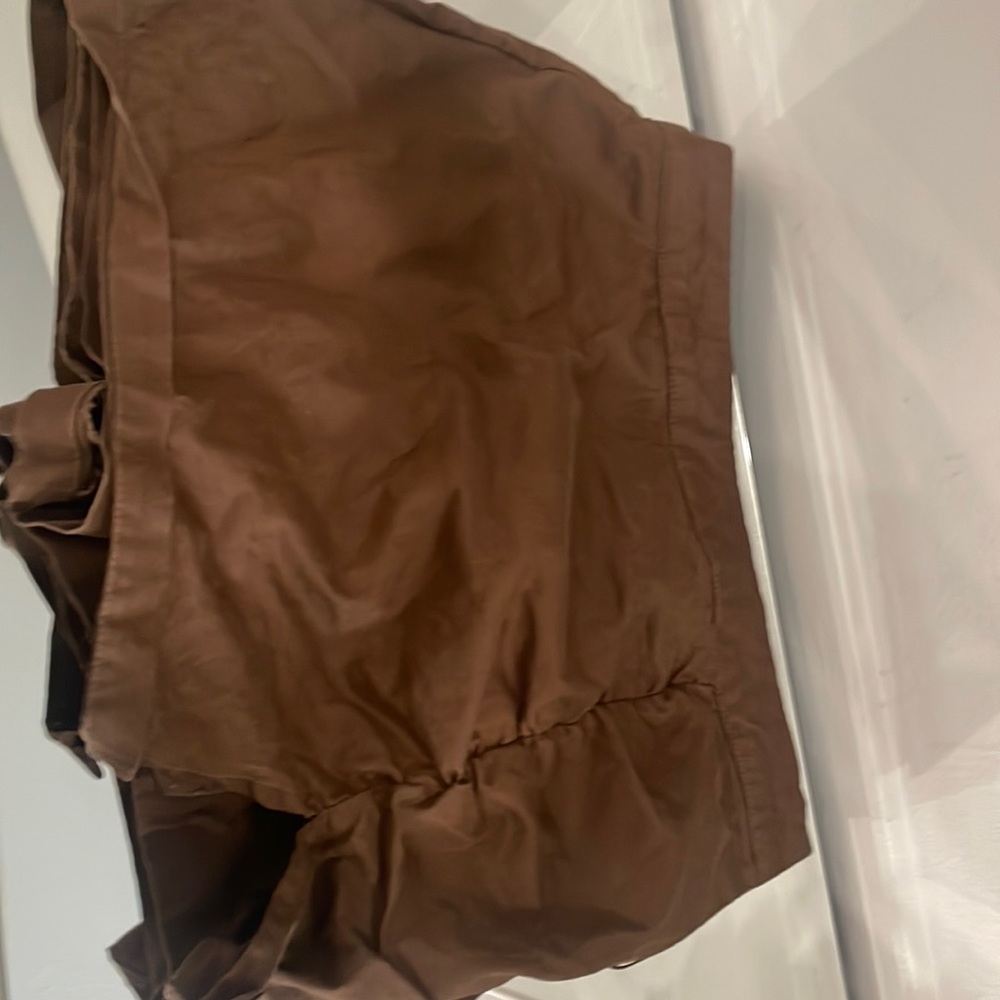 Brown Ruffle Skort